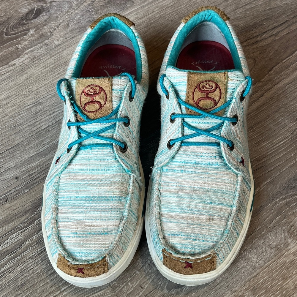 Twisted X Hooey Loper Sneakers Loafers Multicolor Blue Uppers Womens 8 - Picture 2 of 10